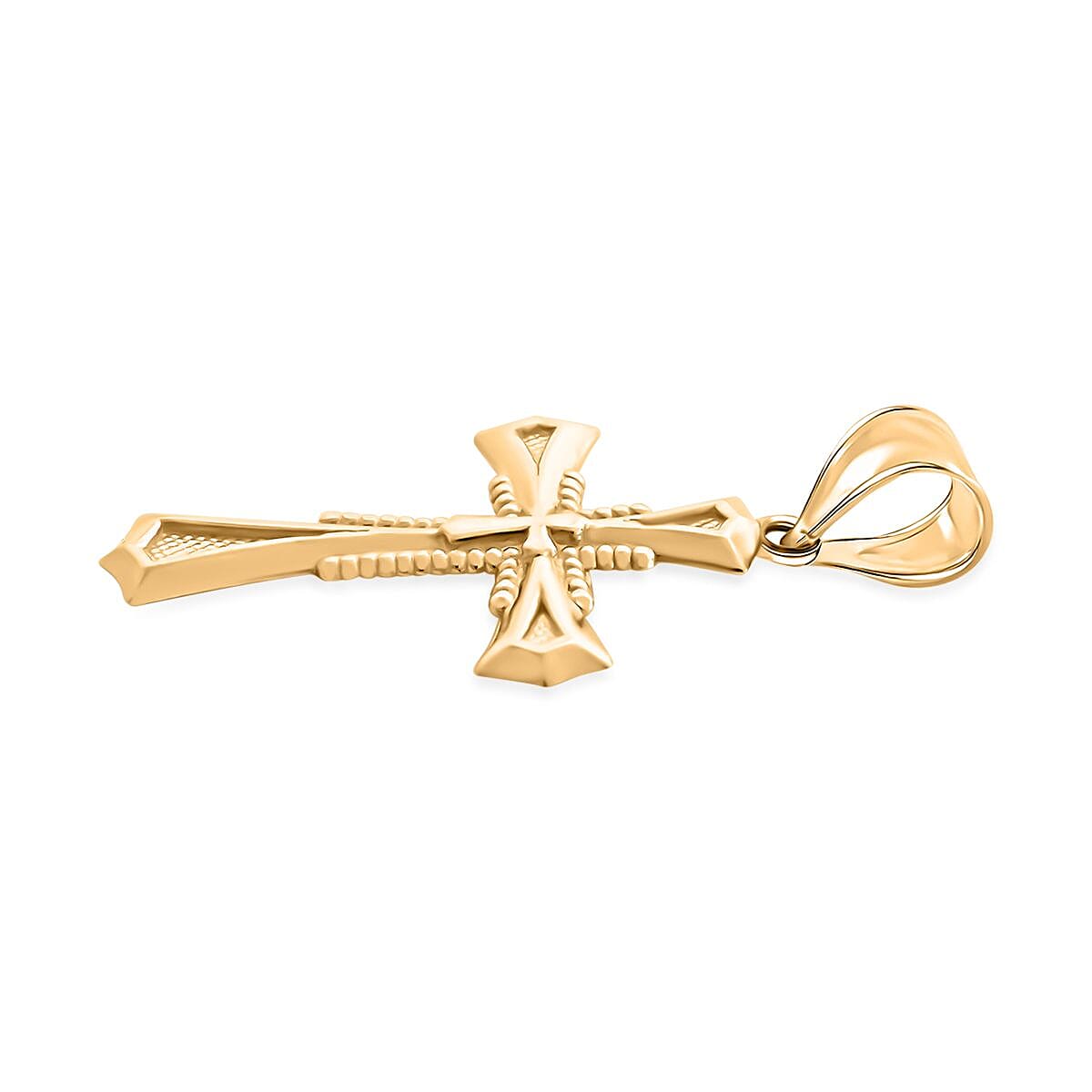 10K Yellow Gold Cross Pendant 0.50 Grams