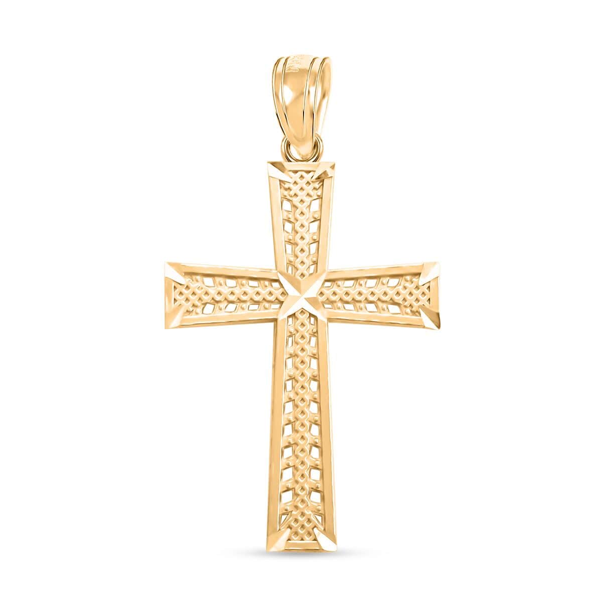 10K Yellow Gold Cross Pendant 1.4 Grams image number 0