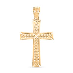 10K Yellow Gold Cross Pendant 1.4 Grams