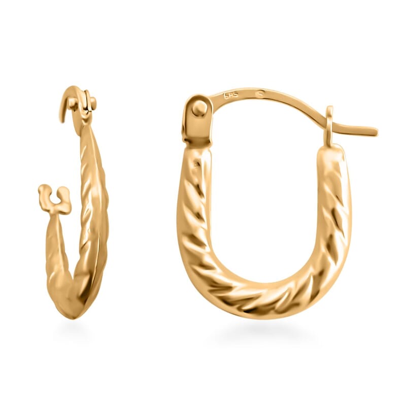 Hoop Earrings in 14K Yellow Gold