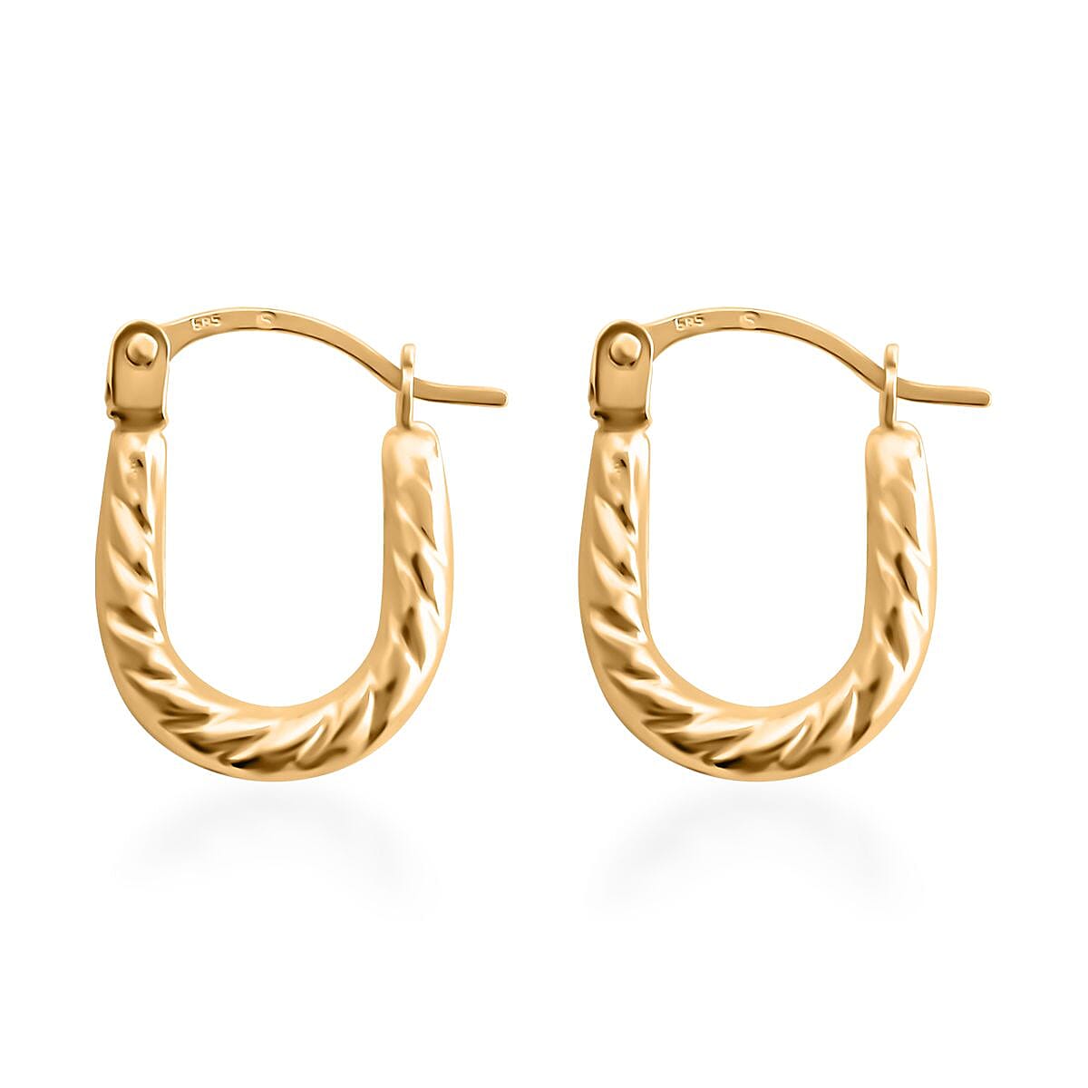 Hoop Earrings in 14K Yellow Gold image number 3