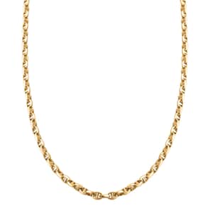 14K Yellow Gold 3mm Filk Chain Necklace 18 Inches 4.65 Grams