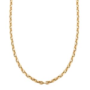 14K Yellow Gold 3mm Filk Chain Necklace 20 Inches 5.20 Grams