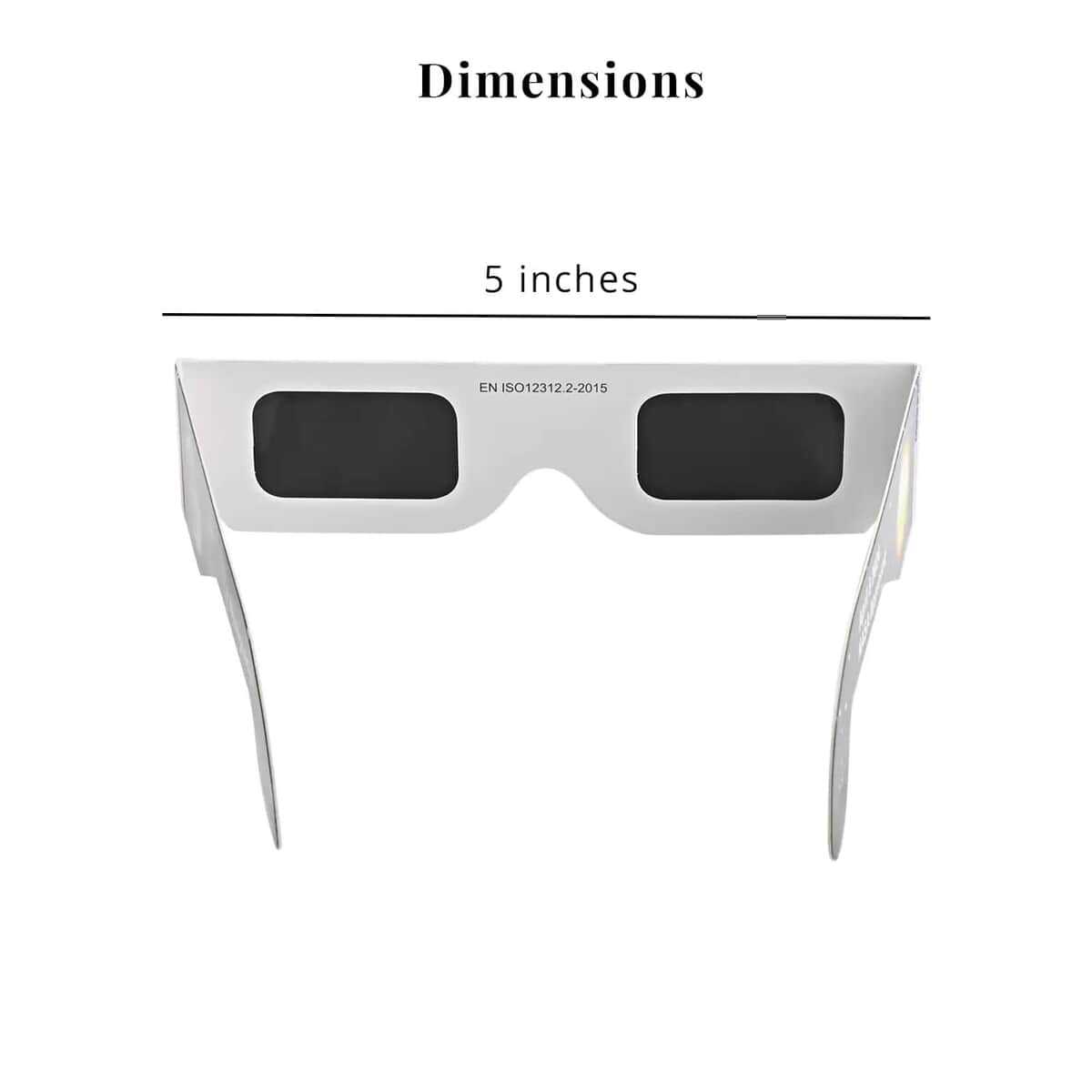 Set of 5 Solar Eclipse Viewing Glasses, Safe Shades for Direct Sun Viewing image number 5