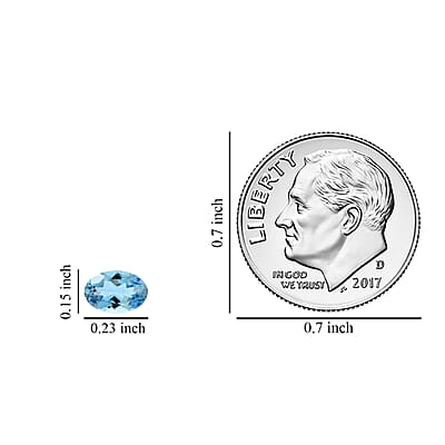 AAA Santa Maria Aquamarine Set of 3 (Ovl 6x4 mm) 1.00 ctw