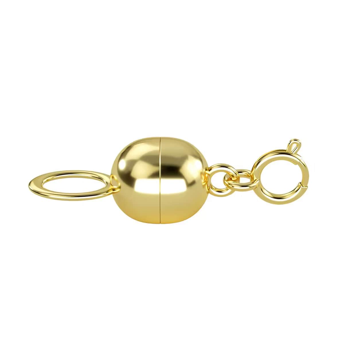 Doorbuster 14K Yellow Gold 6X4.5mm Magnetic Lock with 4.96x1.16mm Spring Ring Lock (Del. in 10-15 Days) image number 8