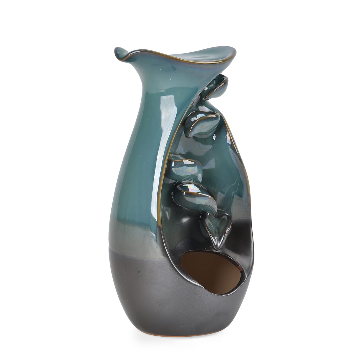 Blue Vase Ceramic Backflow Incense Holder Incense Burner Waterfall with 60 Backflow Incense Cones, 30 Incense Stick, 1p Tweezer and Base image number 7