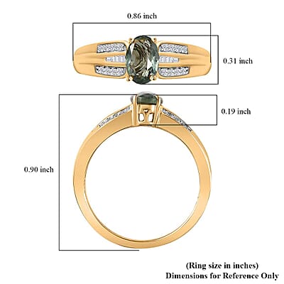 Iliana AAA Narsipatnam Alexandrite and G-H SI Diamond 0.85 ctw Ring in 18K Yellow Gold (Size 10.0) 4.35 Grams