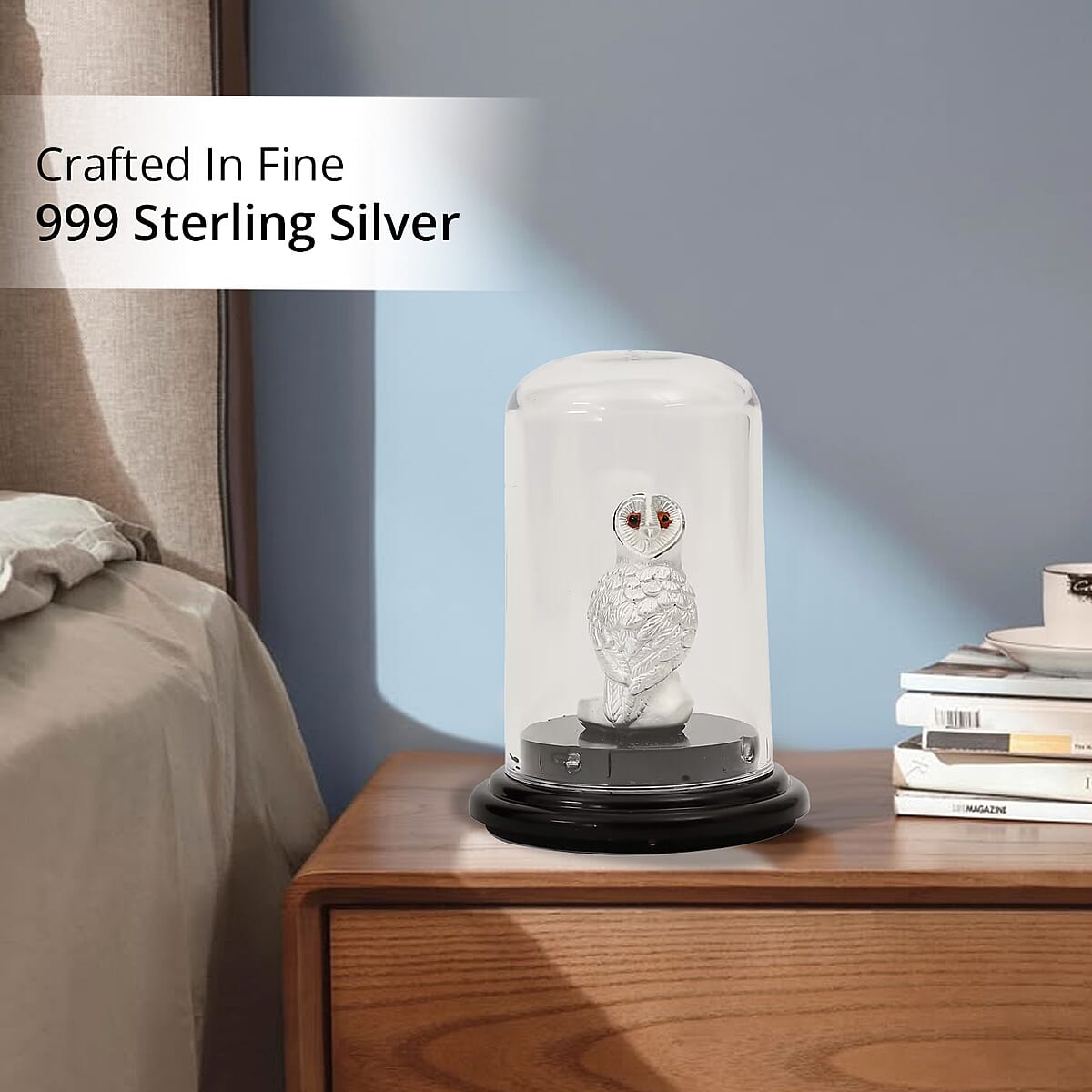 999 Fine Silver Owl Idol Box 3.70 Grams image number 2