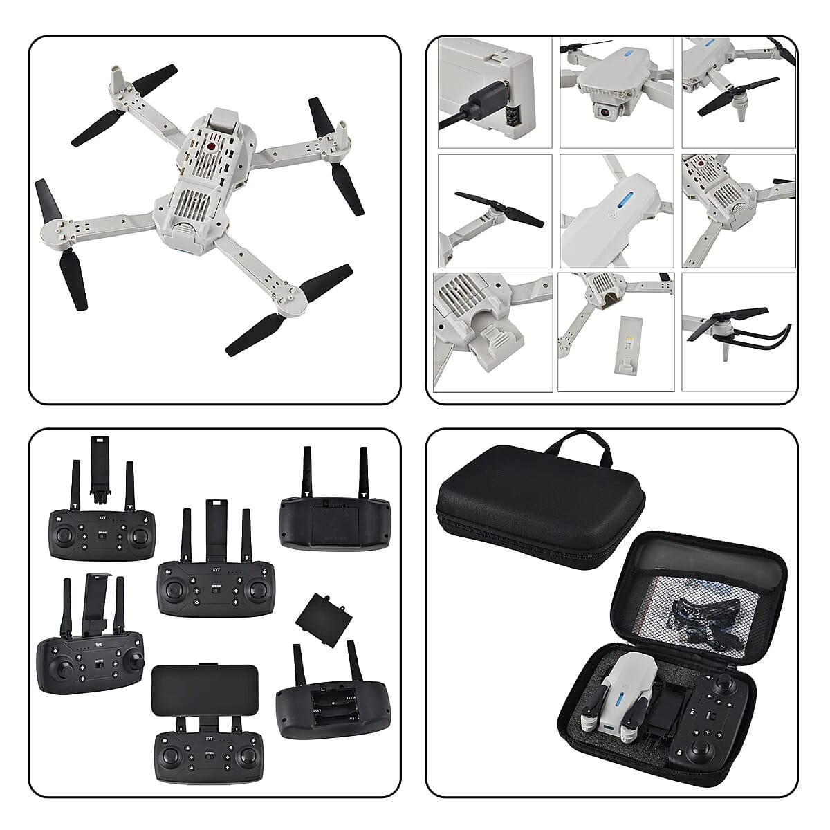 Foldable Single Camera Drone Quadcopter with Remote Controller image number 8
