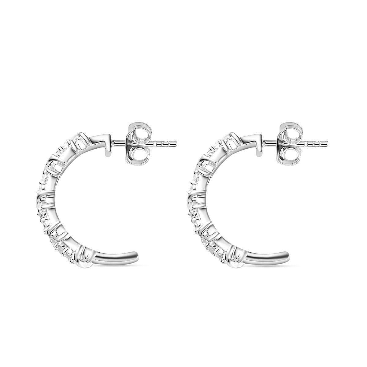 Simulated Diamond 0.30 ctw Stud Earrings in Sterling Silver
