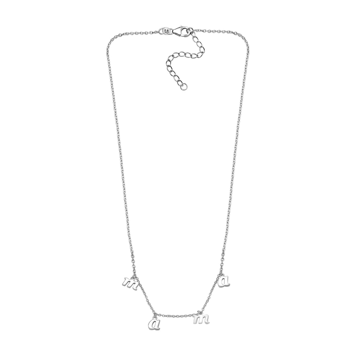 Vermeil YG Over Sterling Silver mama Necklace (18-20 Inches) (12.40 g) image number 3