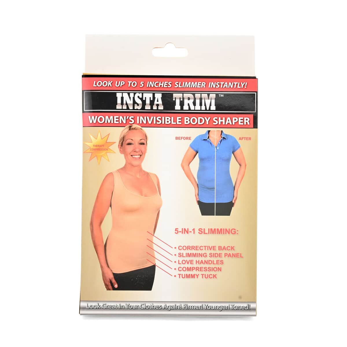 Insta Trim Women's Body Shaper - One Size Fits Most image number 3