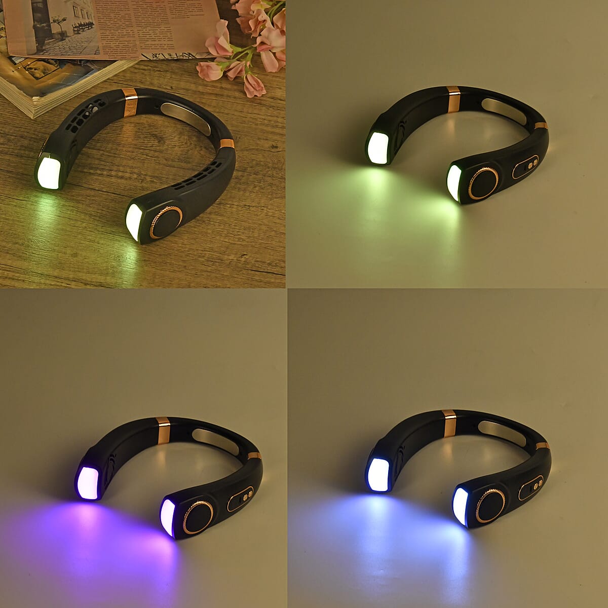 Bladeless Hanging Neck Fan with Ambient Light (DC5V-1A 5W) image number 1