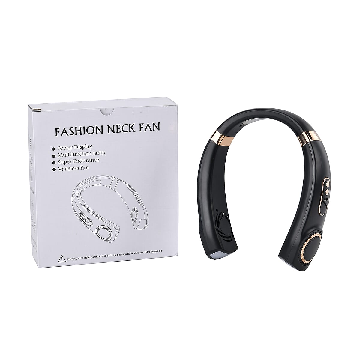 Bladeless Hanging Neck Fan with Ambient Light (DC5V-1A 5W) image number 7