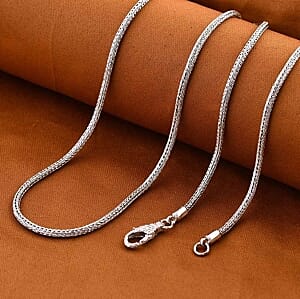 Sterling Silver Necklace (18 Inches) 15.34 g