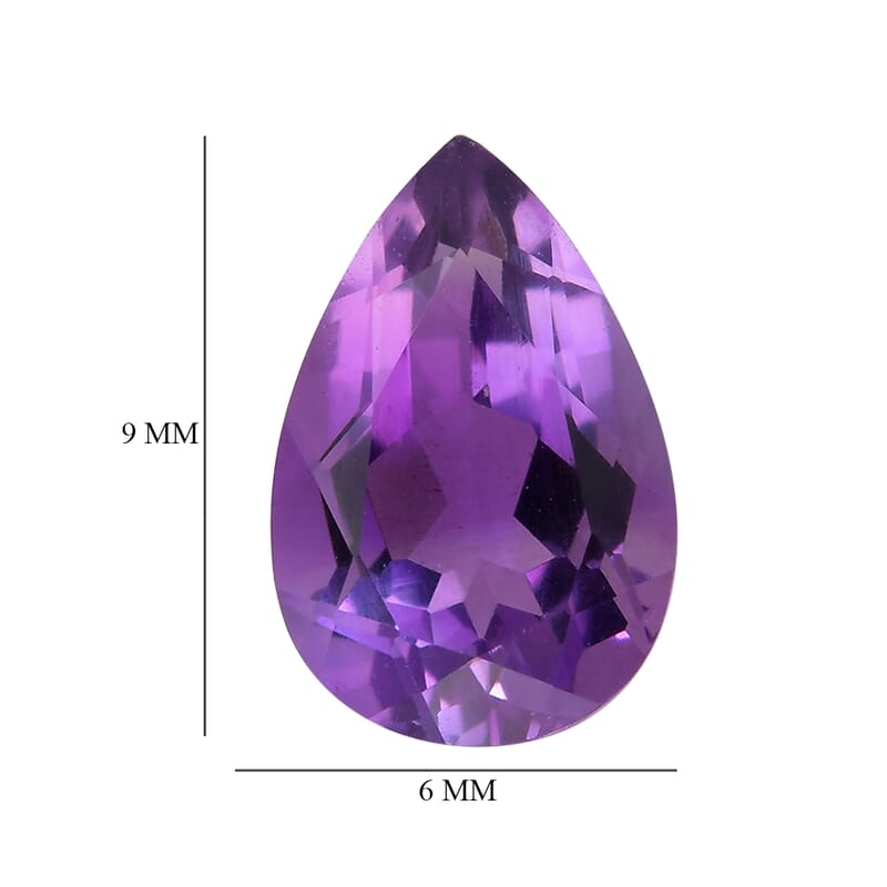 AA Moroccan Amethyst (Pear 9x6 mm) 1.05 ctw Loose Gemstone