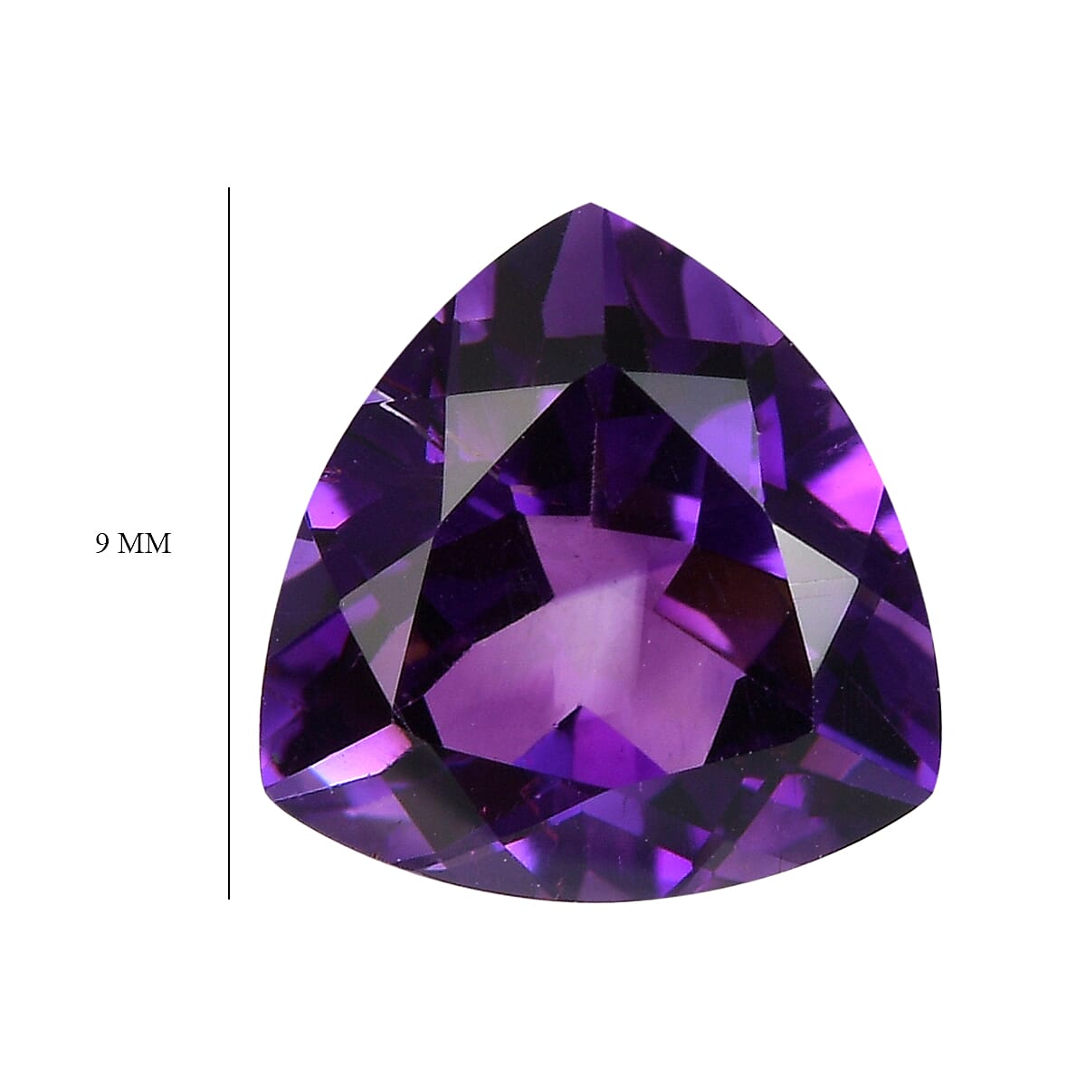 AA Moroccan Amethyst (Trl 9 mm) 2.17 ctw Loose Gemstone image number 3