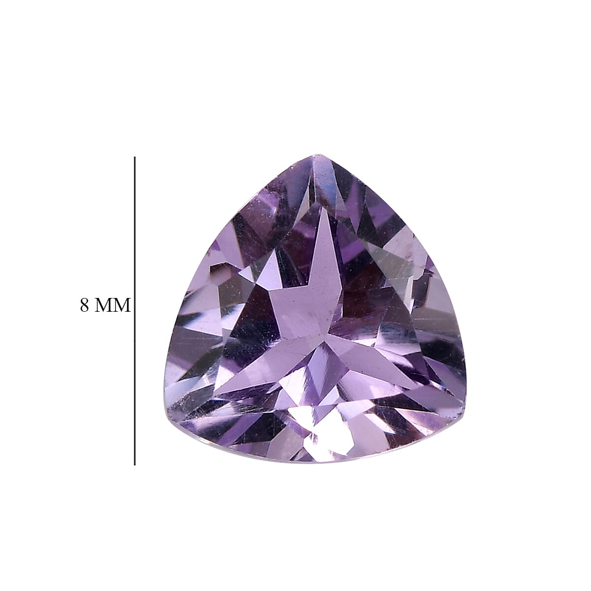 Rose De France Amethyst Set of 2 (Trl 8 mm) 2.90 ctw Loose Gemstone image number 3