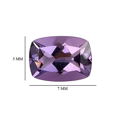 Rose De France Amethyst Set of 4 (Cush 7x5 mm) 3.08 ctw Loose Gemstone