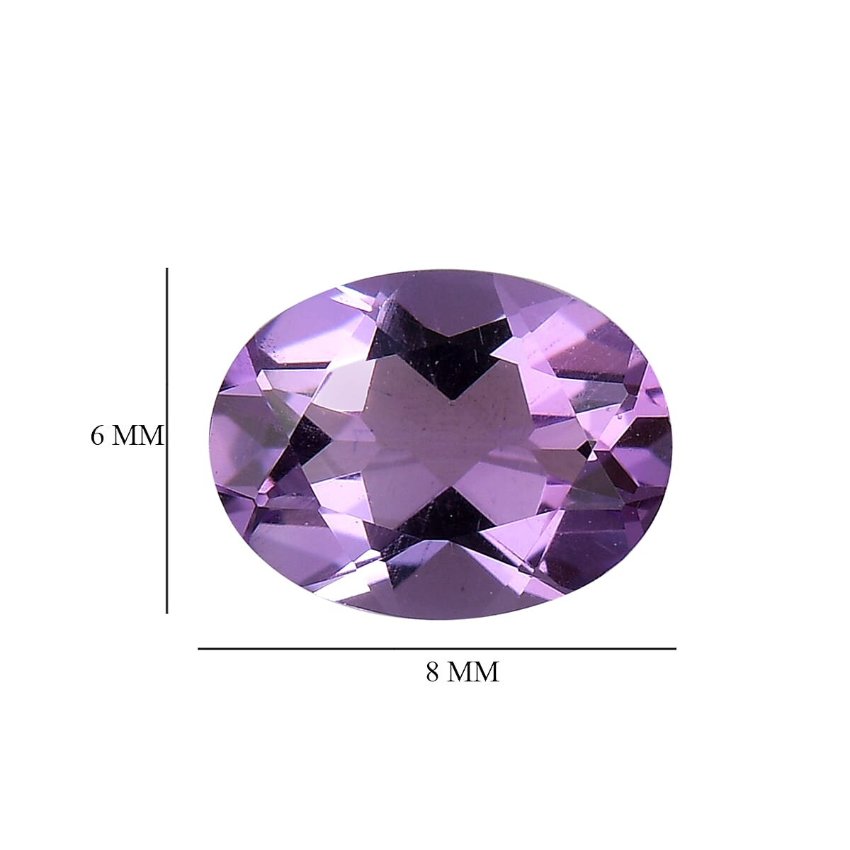 Rose De France Amethyst Set of 3 (Ovl 8x6 mm) 3.08 ctw Loose Gemstone