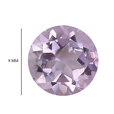 Rose De France Amethyst Set of 4 (Rnd 8 mm) 6.96 ctw Loose Gemstone