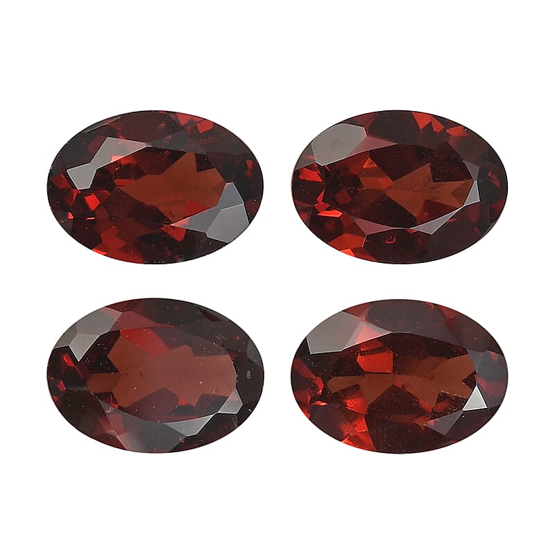 AA Mozambique Garnet Set of 4 (Ovl 7x5 mm) 3.28 ctw Loose Gemstone