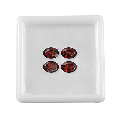 AA Mozambique Garnet Set of 4 (Ovl 7x5 mm) 3.28 ctw Loose Gemstone