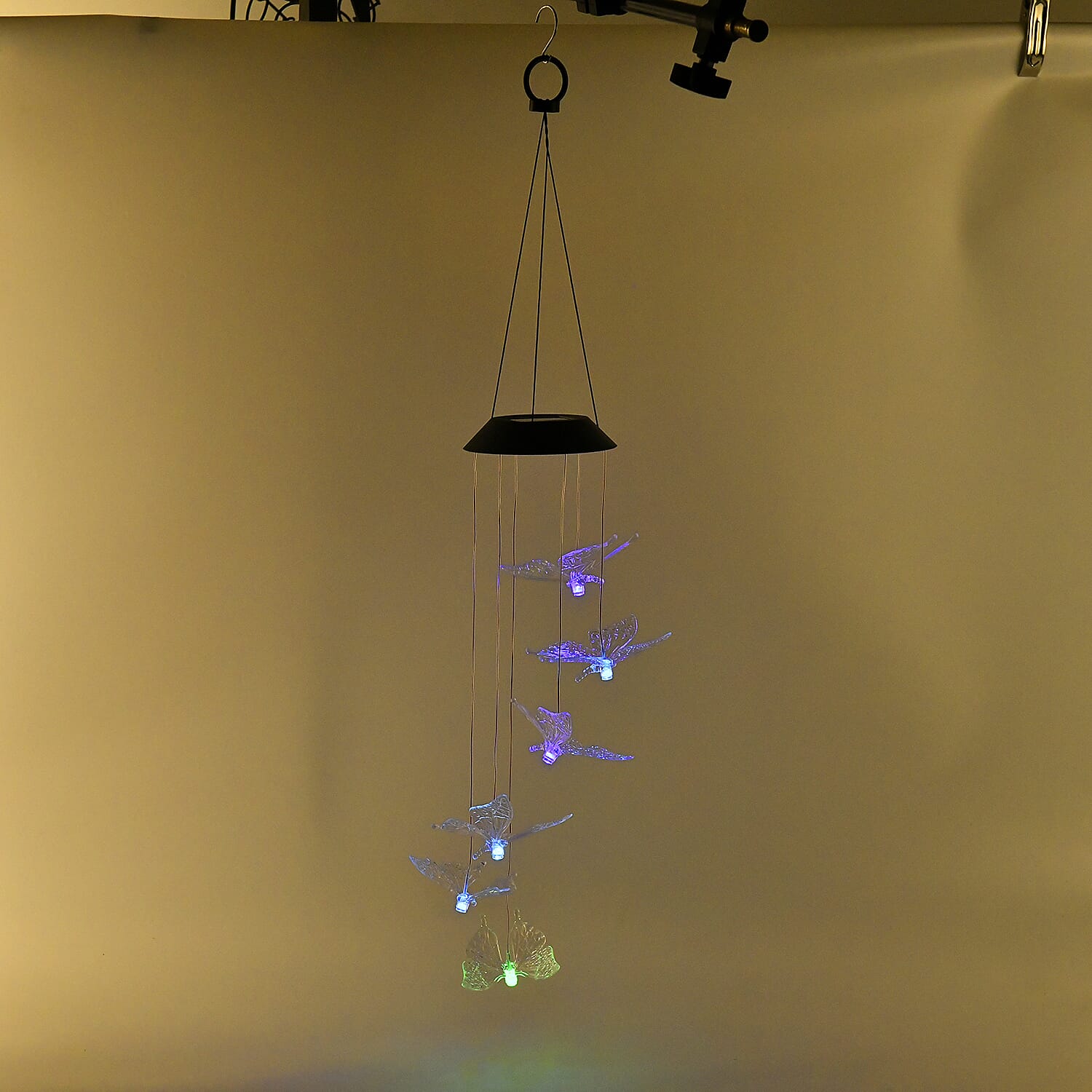 Livmore Multicolor Slow Flashing LED Solar Wind Chime (1.2V/AA 600mAh Ni-MH)