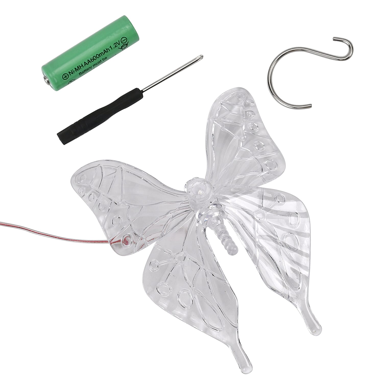 Livmore Multicolor Slow Flashing LED Solar Wind Chime (1.2V/AA 600mAh Ni-MH)
