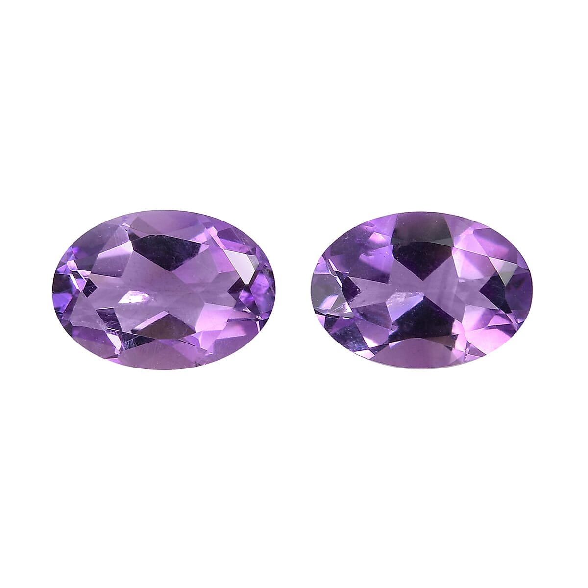 Moroccan Amethyst Set of 2 (Ovl 7x5 mm) 1.33 ctw Loose Gemstone
