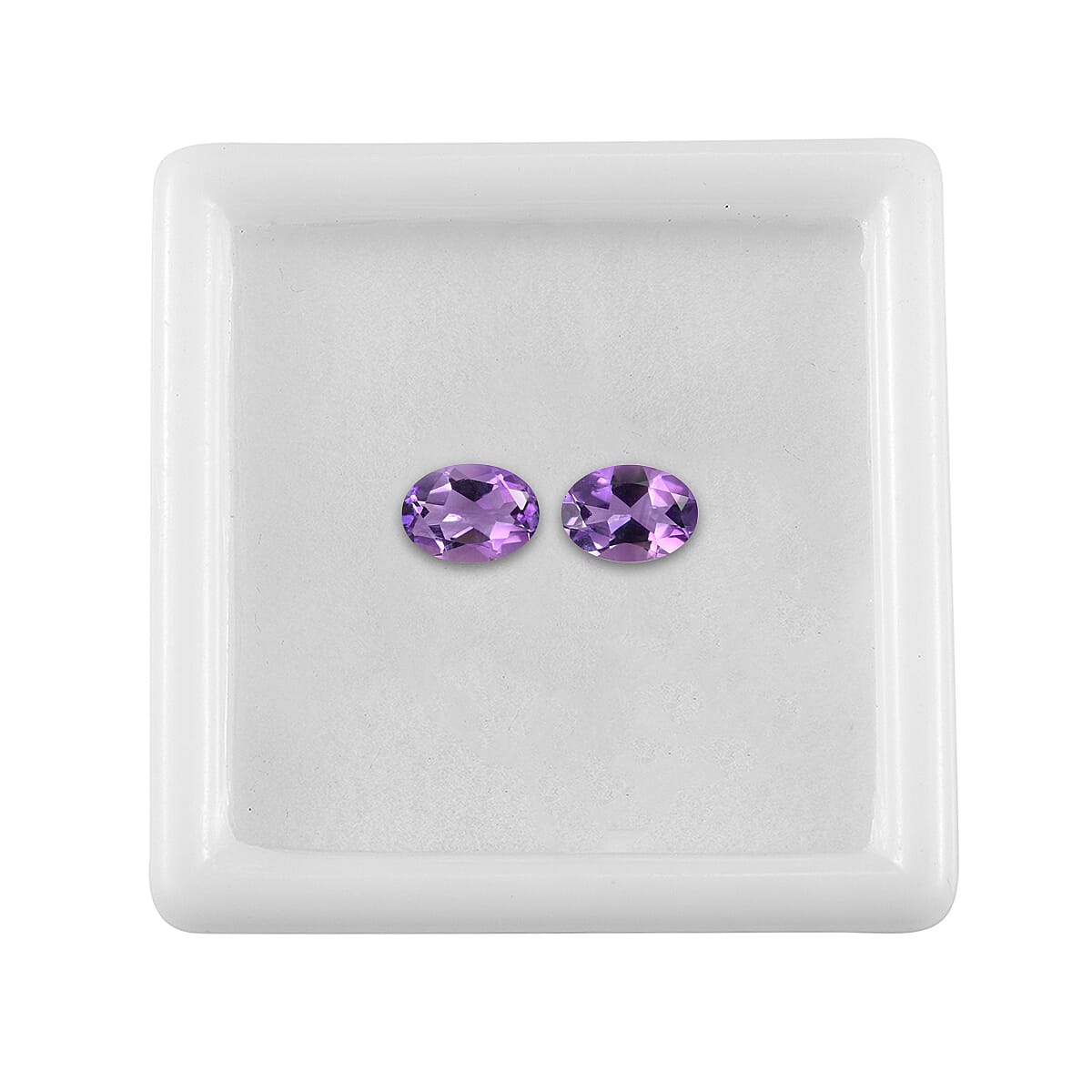 Moroccan Amethyst Set of 2 (Ovl 7x5 mm) 1.33 ctw Loose Gemstone