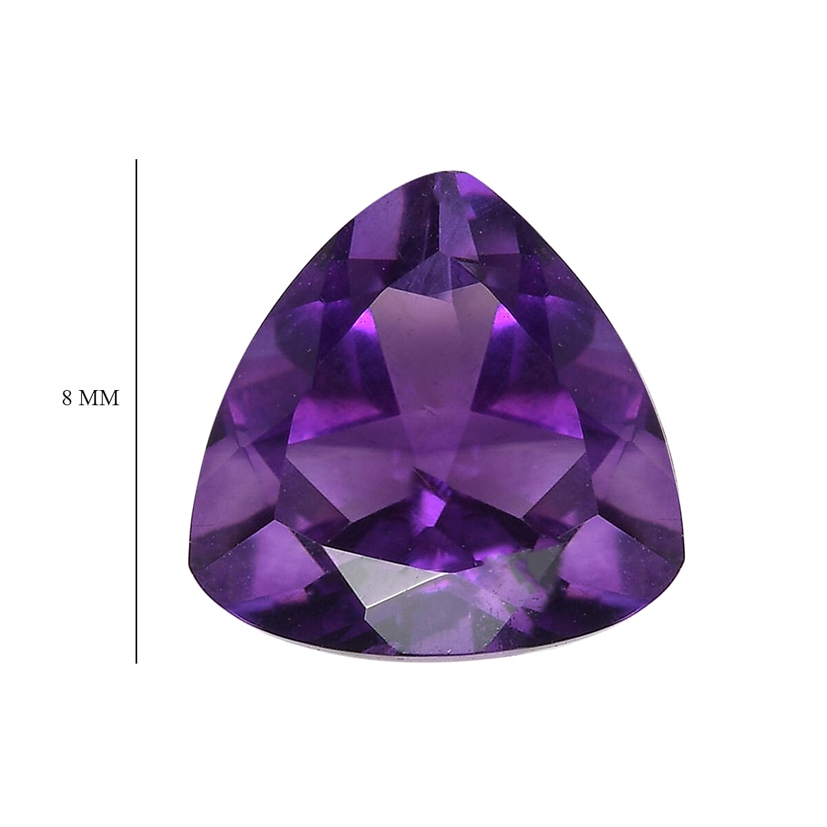AA Moroccan Amethyst (Trl 8 mm) 1.44 ctw Loose Gemstone