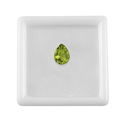 Peridot (Pear 9x7 mm) 1.61 ctw Loose Gemstone