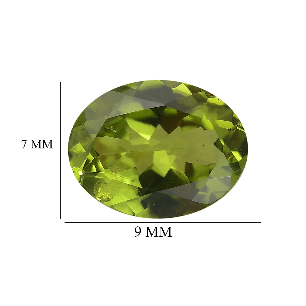 Peridot (Ovl 9x7 mm) 1.80 ctw Loose Gemstone