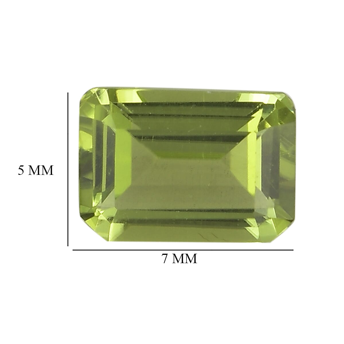 Peridot Set of 4 (Oct 7x5 mm) 3.57 ctw Loose Gemstone image number 3