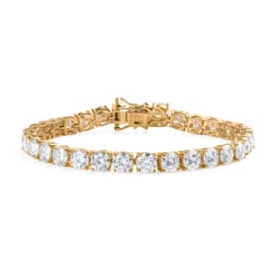 Moissanite Tennis Bracelet in Vermeil Yellow Gold Over Sterling Silver (7.25 In) 14.25 ctw