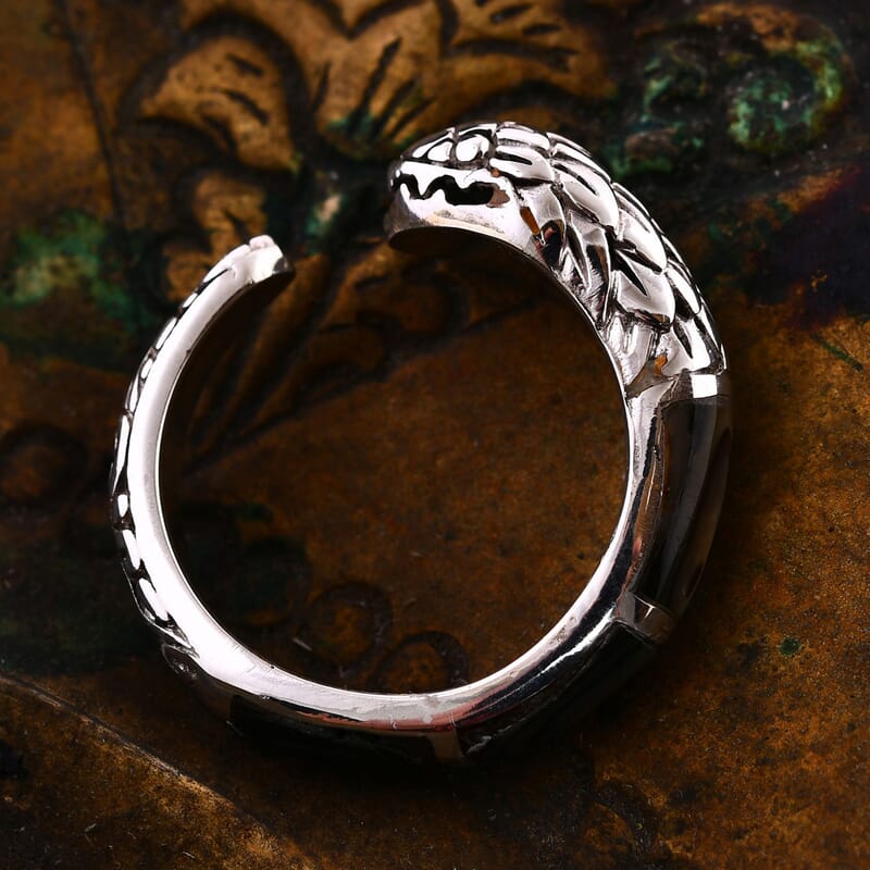 Abalone Shell Ring in Sterling Silver (Size 6.5)