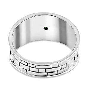 Chrome Diopside 0.50 ctw Ring in Sterling Silver (Size 8)