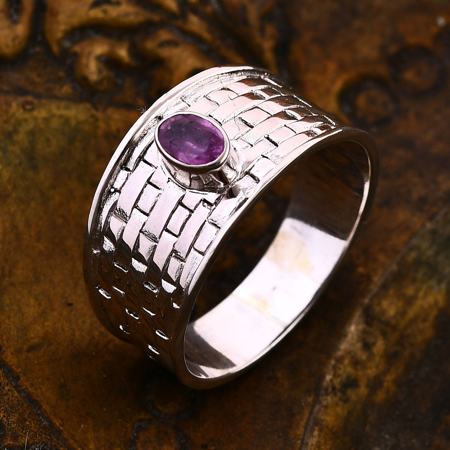 Ilakaka Hot Pink Sapphire (FF) 0.70 ctw Ring in Sterling Silver (Size 6.5)
