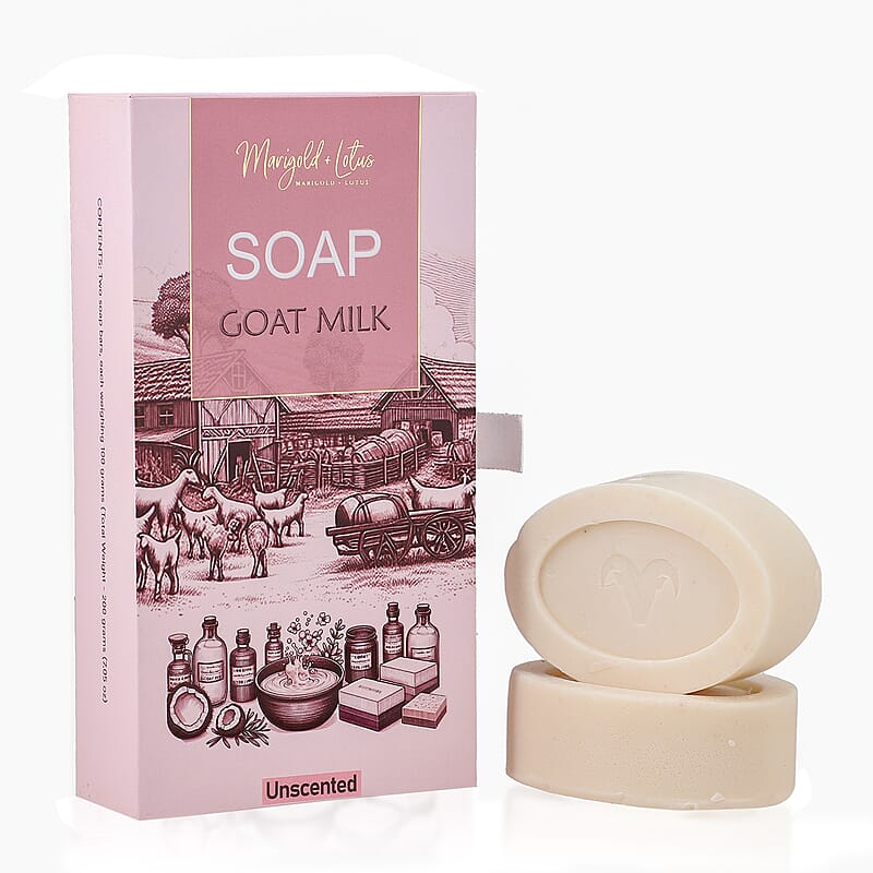 Marigold and Lotus Set of 2 Goat Milk - Unscented
