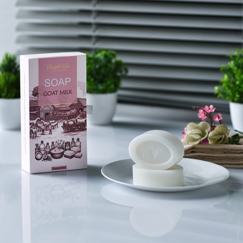 Marigold and Lotus Set of 2 Goat Milk - Unscented