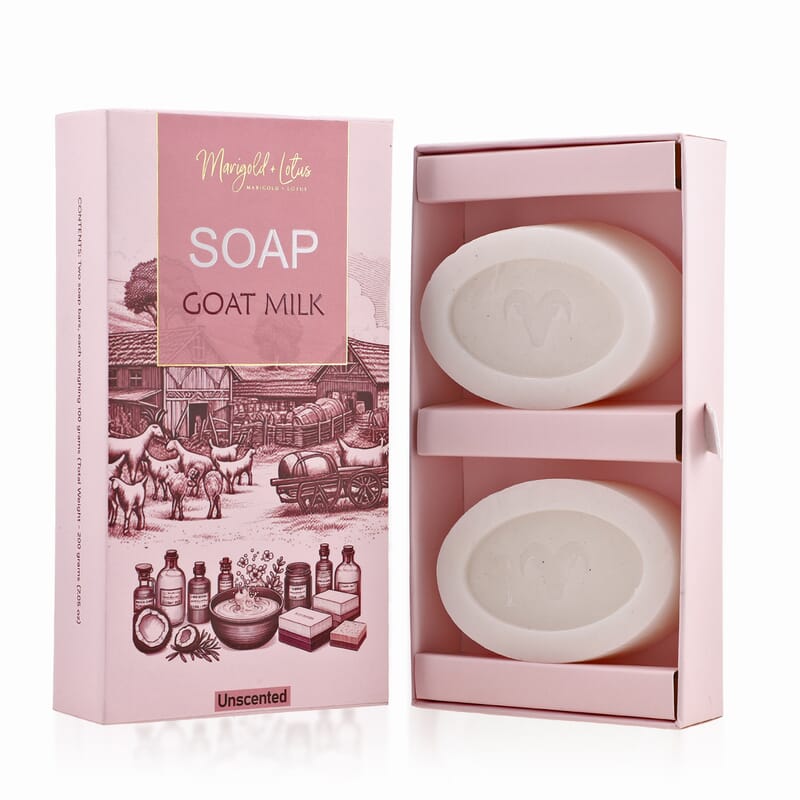 Marigold and Lotus Set of 2 Goat Milk - Unscented
