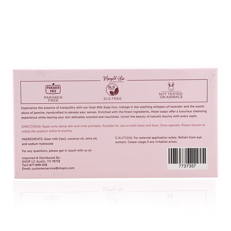 Marigold and Lotus Set of 2 Goat Milk - Unscented