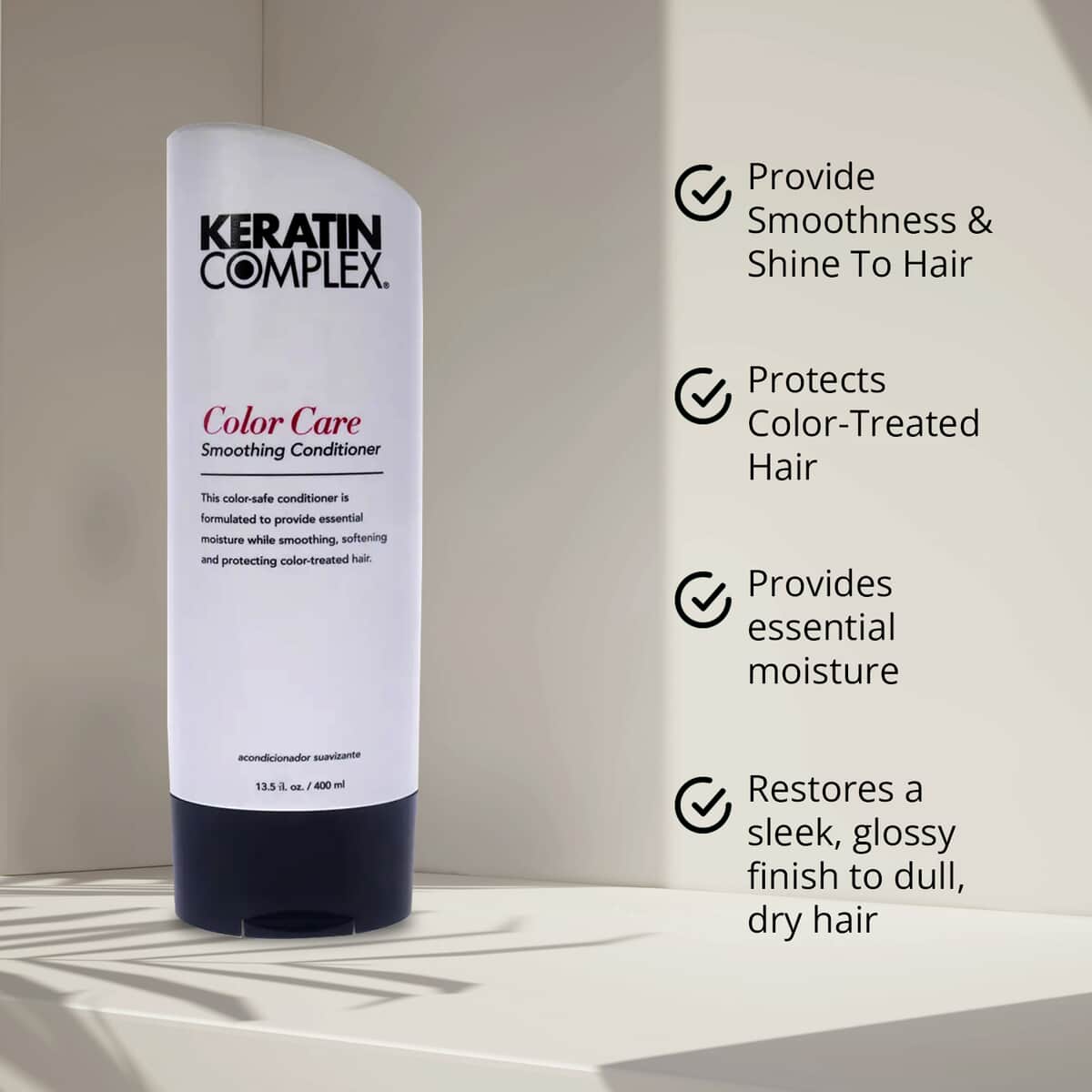 Keratin Color Care Smoothing Conditioner by Keratin Complex- 13.5 oz image number 3