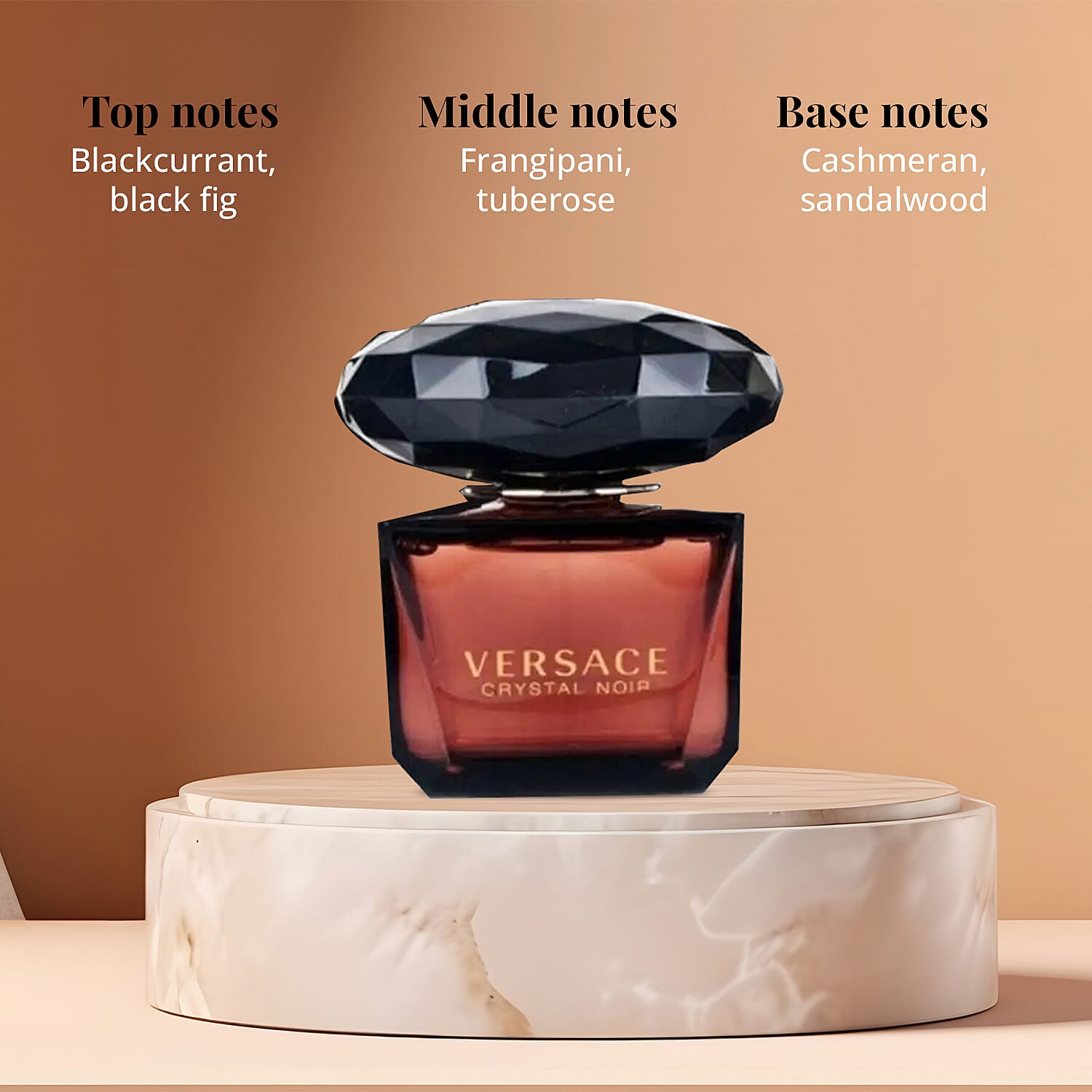 VERSACE Crystal Noir Eau De Toilette 3oz