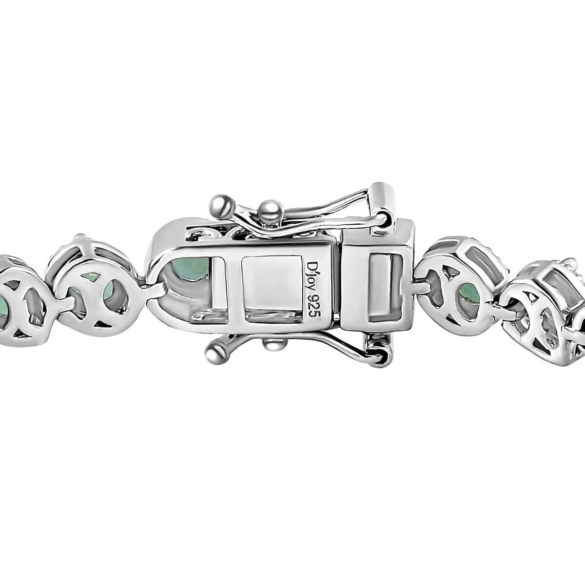 Grandidierite Floral Bracelet in Platinum Over Sterling Silver (6.50 In) 7.85 ctw image number 3