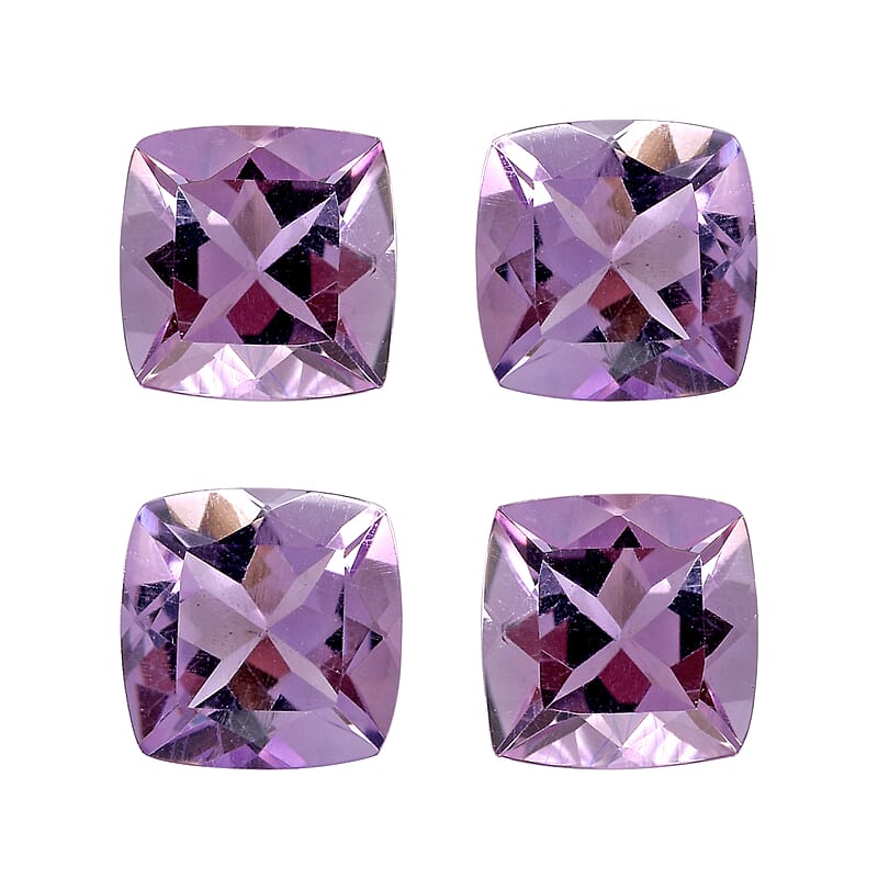 Rose De France Amethyst (Cush 6x6 mm) 3.29 ctw Loose gemstone