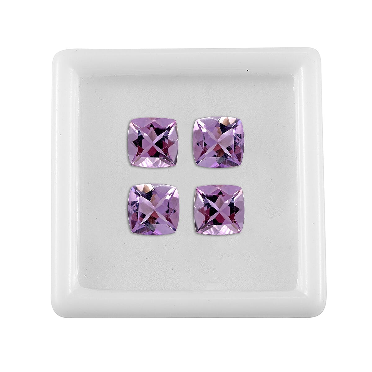 Rose De France Amethyst (Cush 6x6 mm) 3.29 ctw Loose gemstone image number 2
