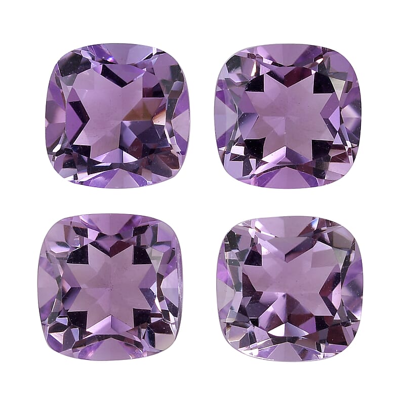 Rose De France Amethyst (Cush 7x7 mm) 5.13 ctw Loose Gemstone